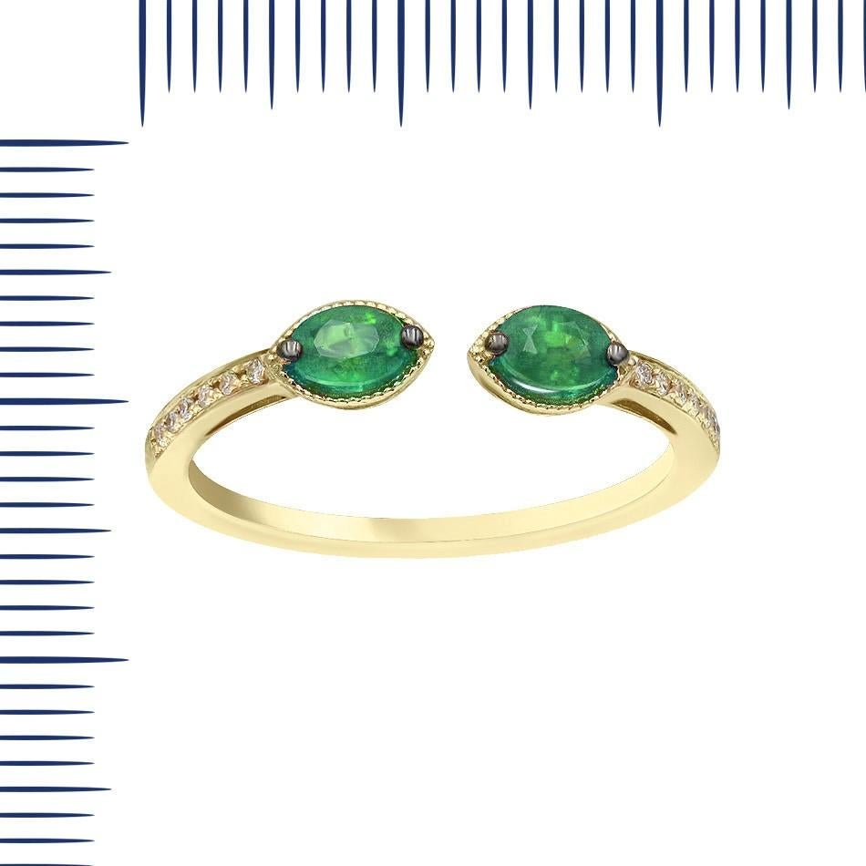 Ring Yellow Gold 14 K (Available with Orange Sapphire also)

Diamond 12-RND17-0,05-4/6A
Tsavorite 2-Oval-0,38 1/2A
Weight 1.53 grams
Size 16.5

With a heritage of ancient fine Swiss jewelry traditions, NATKINA is a Geneva based jewellery brand,