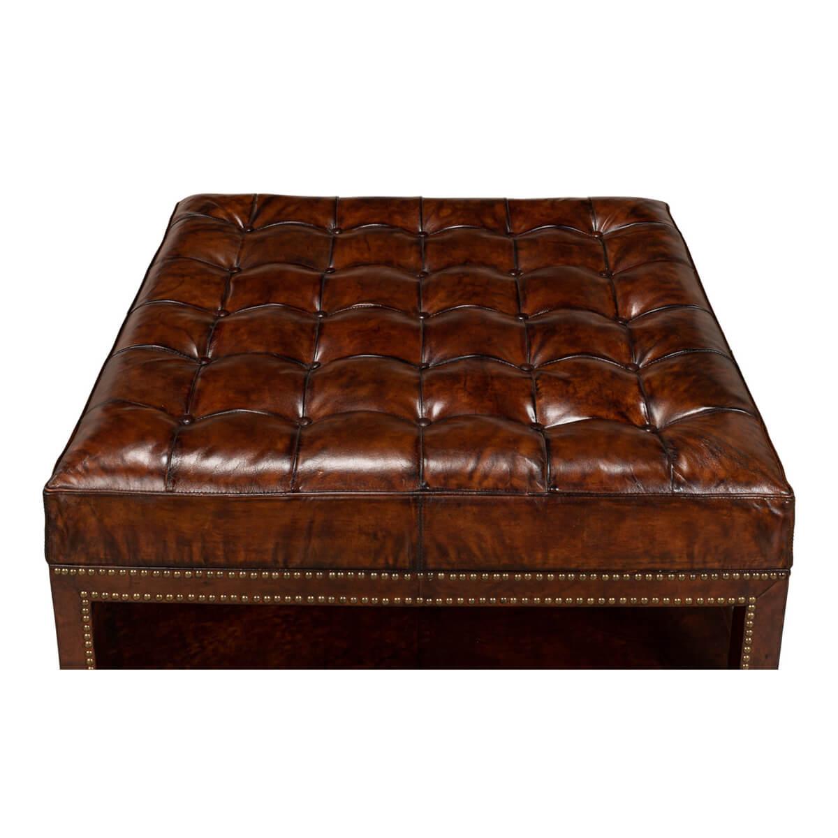 styling leather ottomans