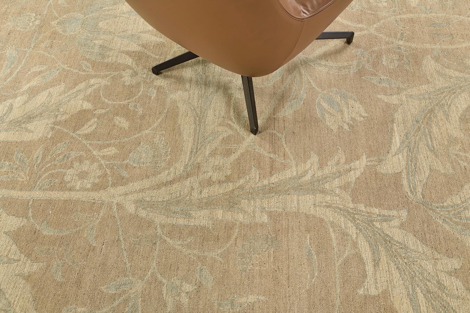 William Morris Design Vintage Vintage-Teppich im Vintage-Stil (Wolle) im Angebot