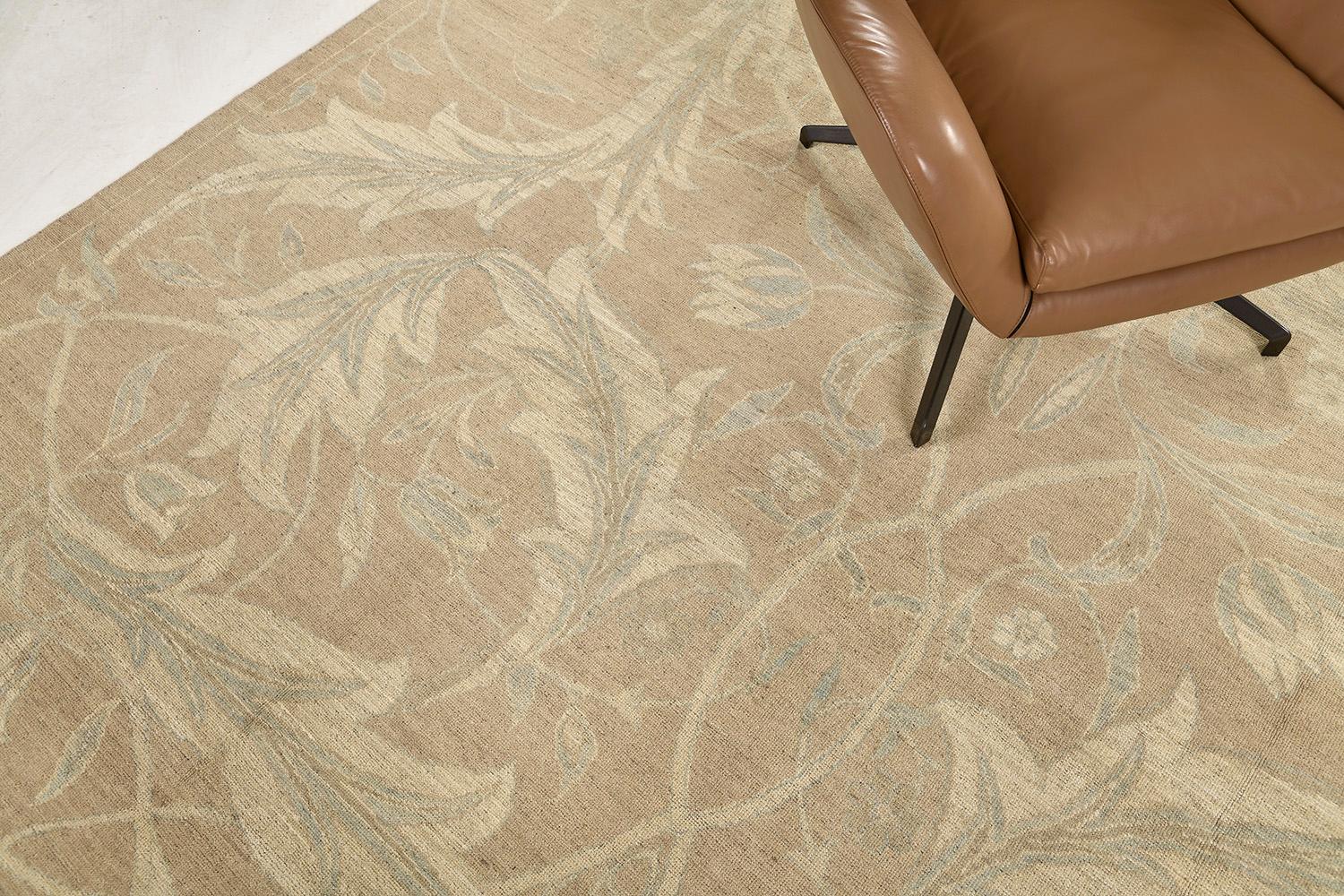 William Morris Design Vintage Vintage-Teppich im Vintage-Stil im Angebot 1
