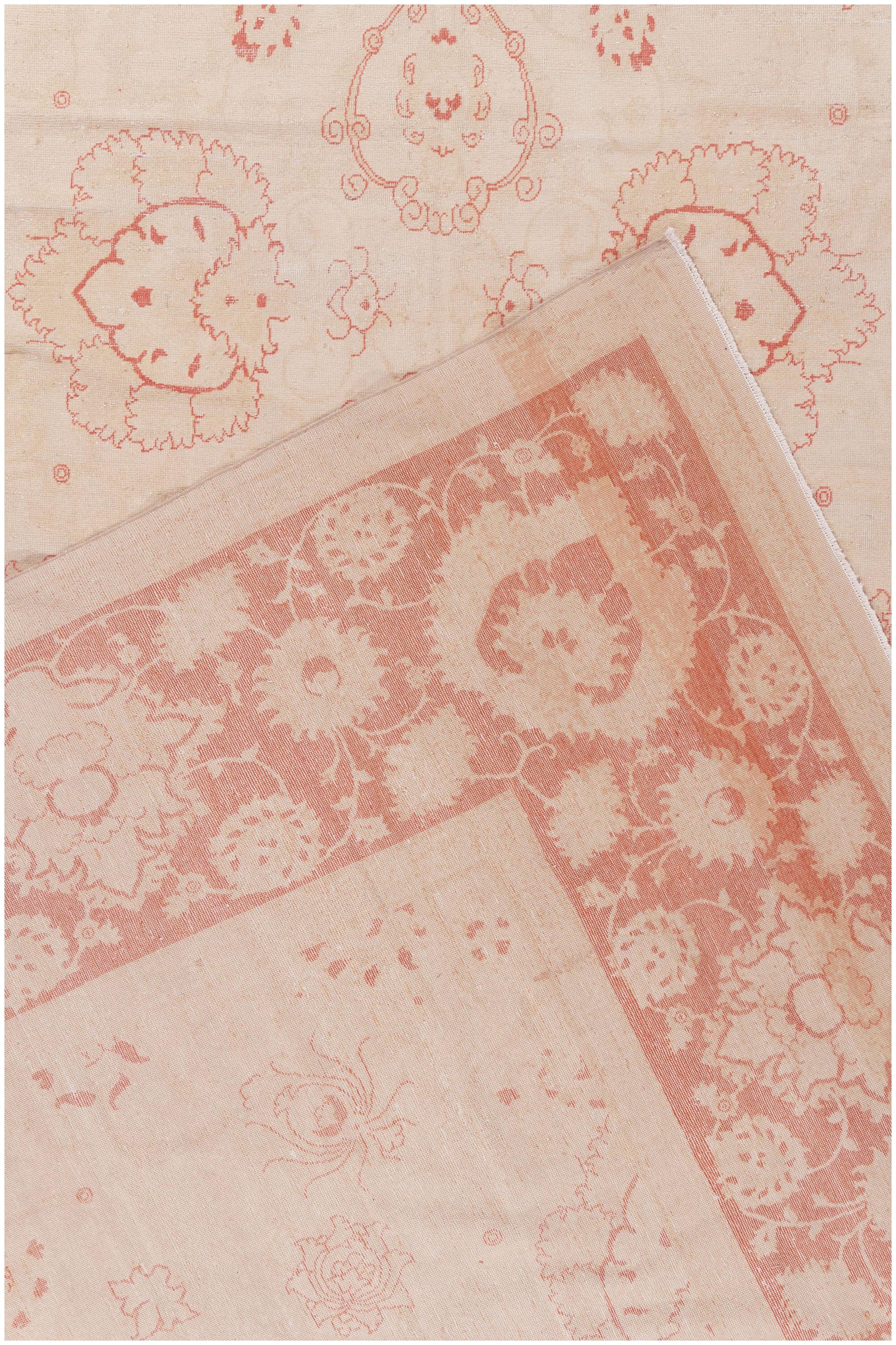 Centroasiatico Vintage Agra Design Tappeto di lana annodato a mano 13'6 X 21'9 in vendita