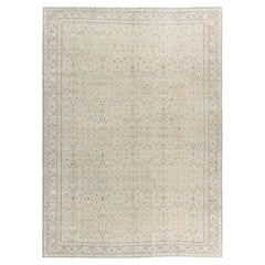Tappeto turco Sivas vintage in avorio tenue