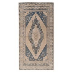 Vintage Subdued Turkish Oushak Tash Rug 5'7 X 10'9