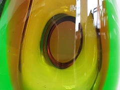 Vintage Submerged Glass Vase by Vladimir Mika for Moser Glasswork, 1967