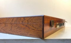 Vintage Suitcase Humidor in Teak, Denmark, 1960s