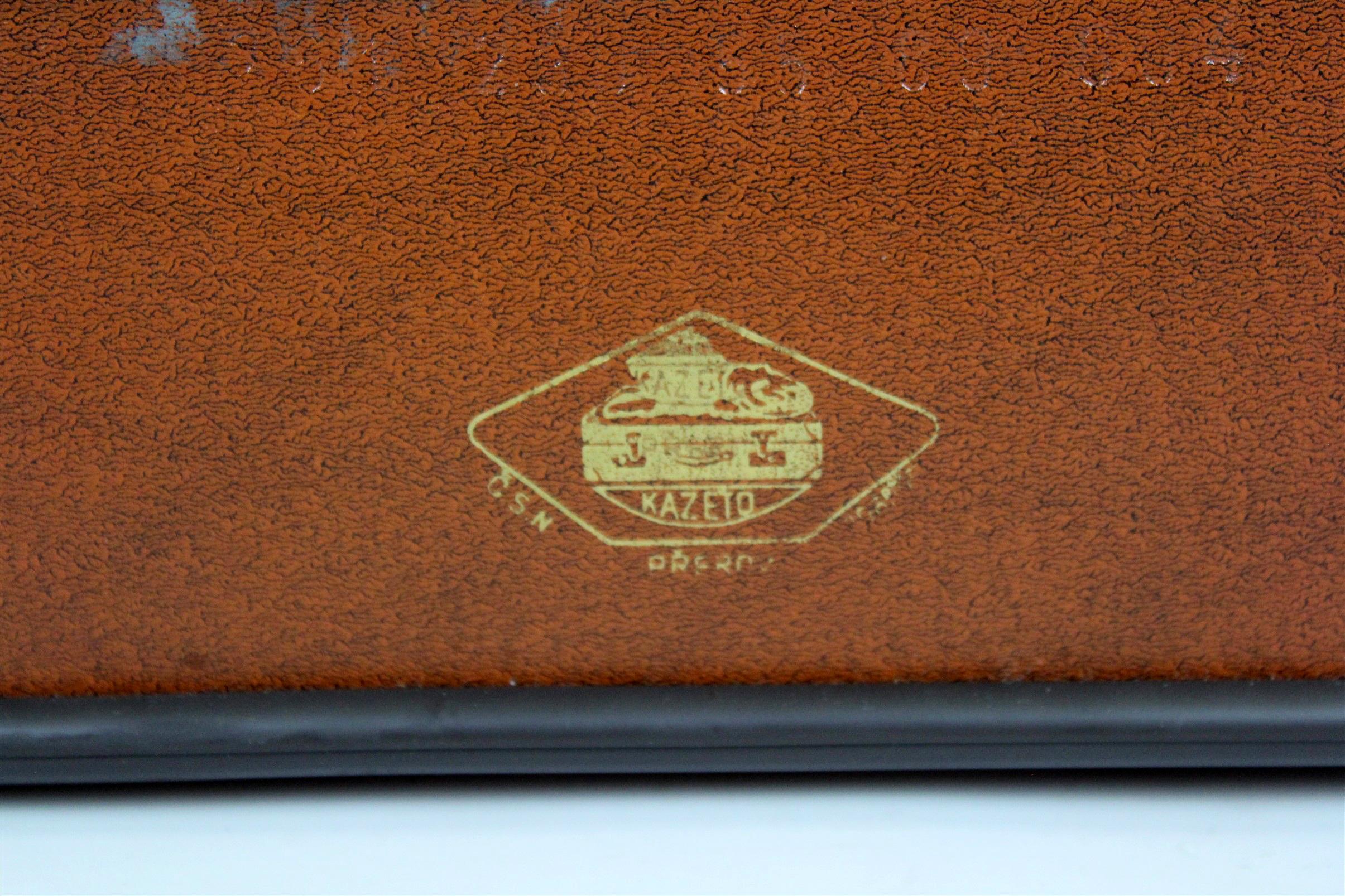 Vintage Suitcase with Original Stickers, 1960s 8