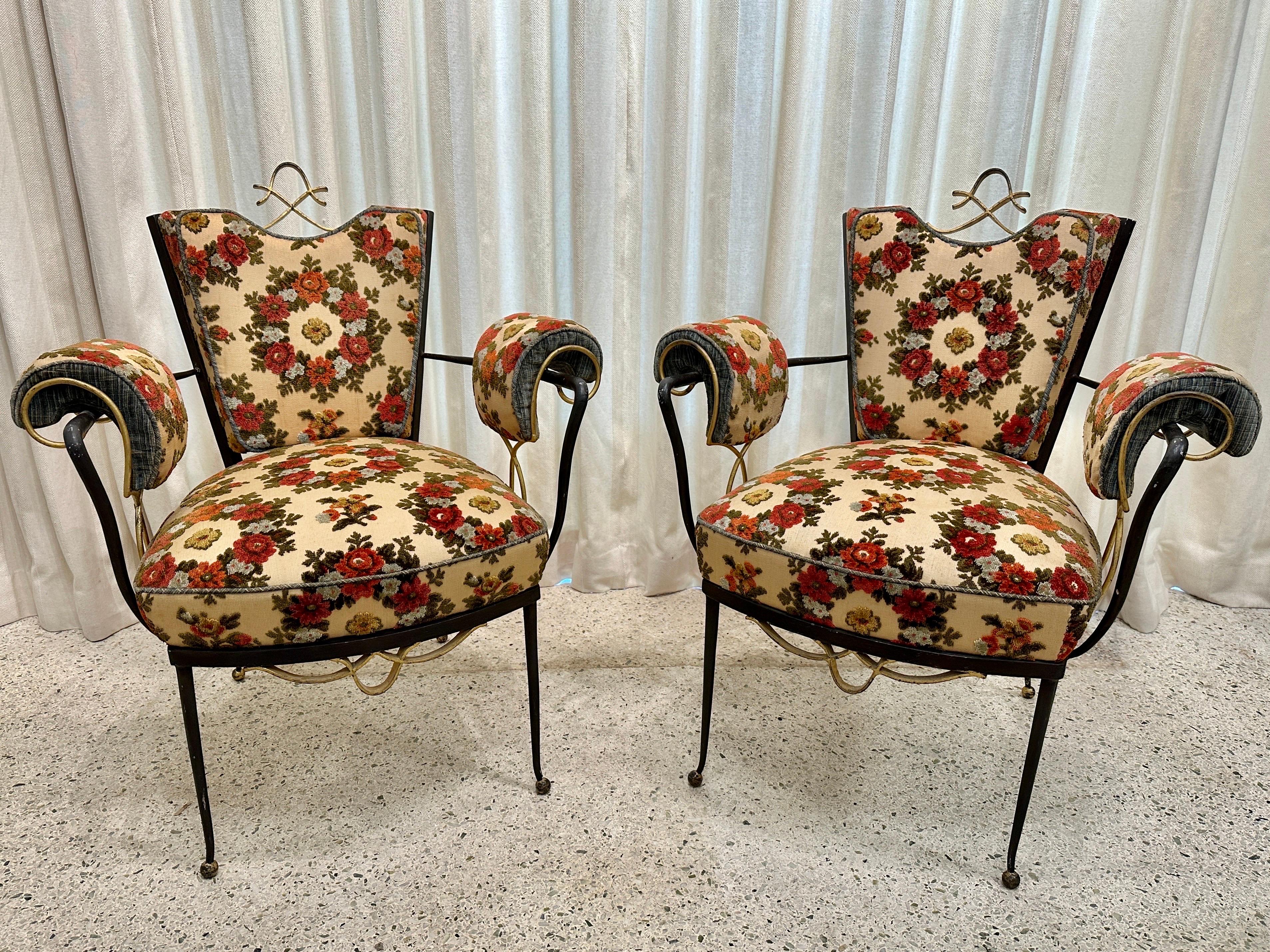 Vintage  Suite of French Armchairs and Coffee For Sale 6