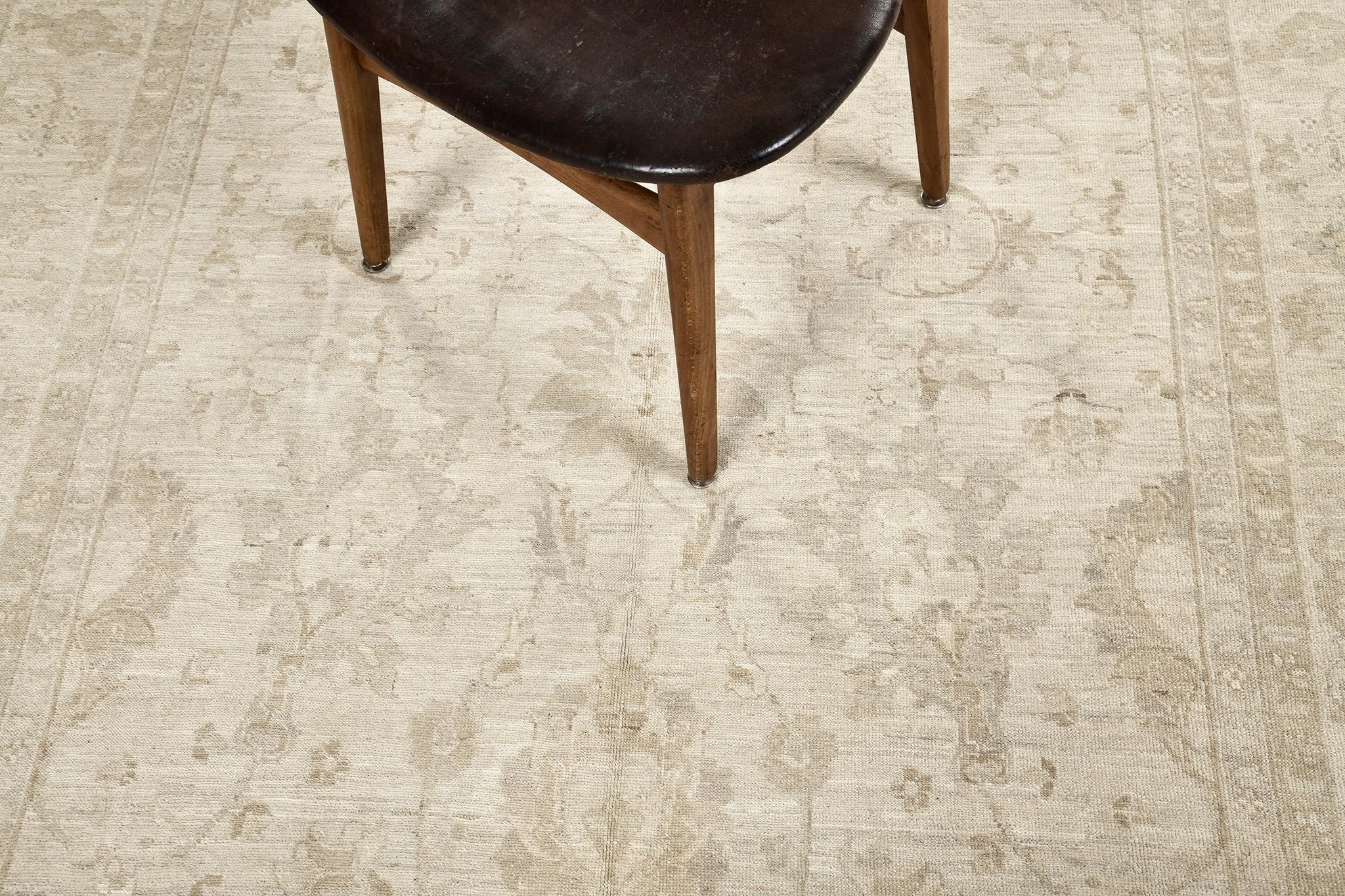 Alfombra Vintage Estilo Sultanabad D256 Anudado a mano en venta