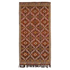Tappeto vintage Sumack in lana multicolore con disegno geometrico fatto a mano