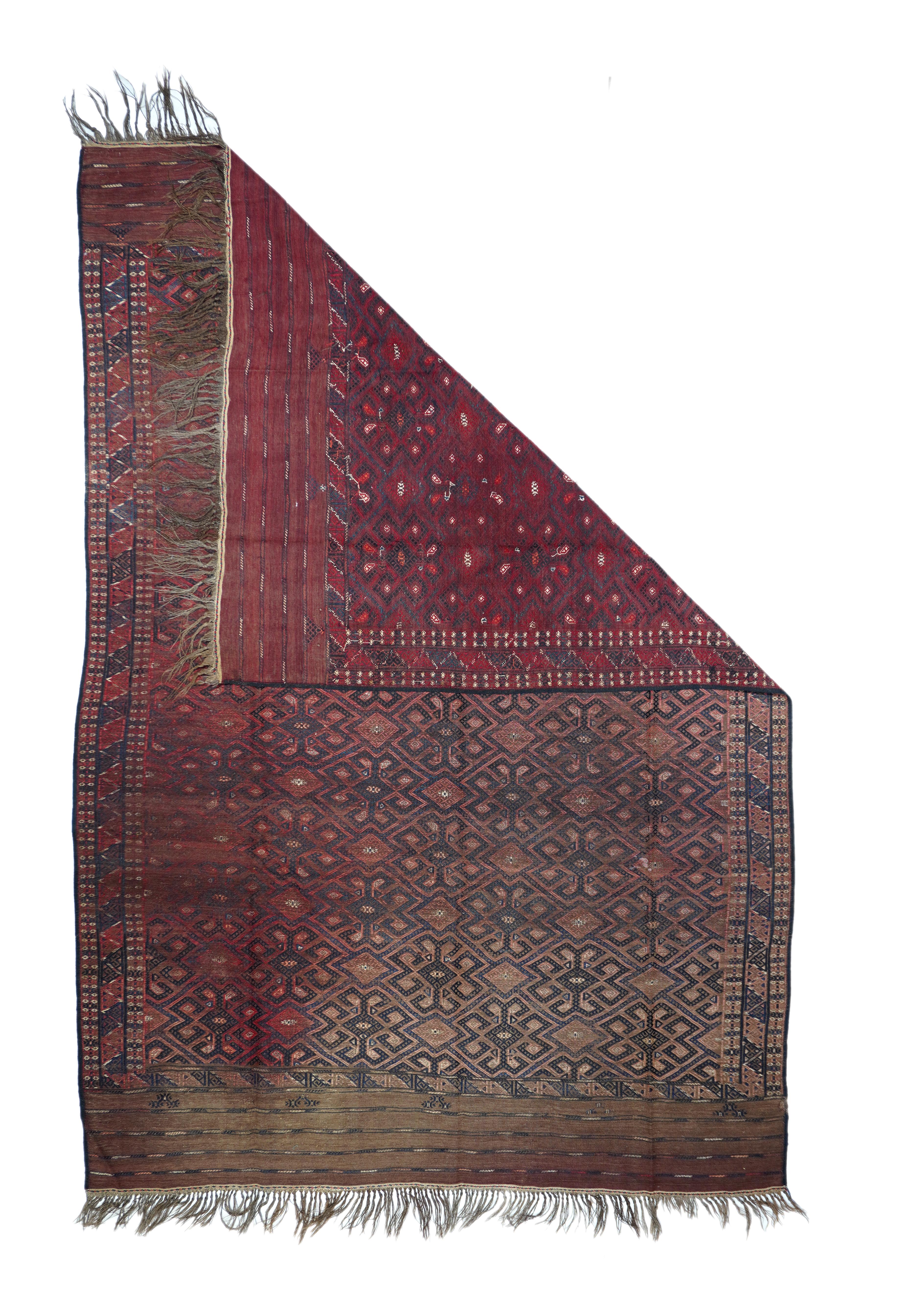 Vintage Sumak rug¬†6'5'' x 9'9''.
