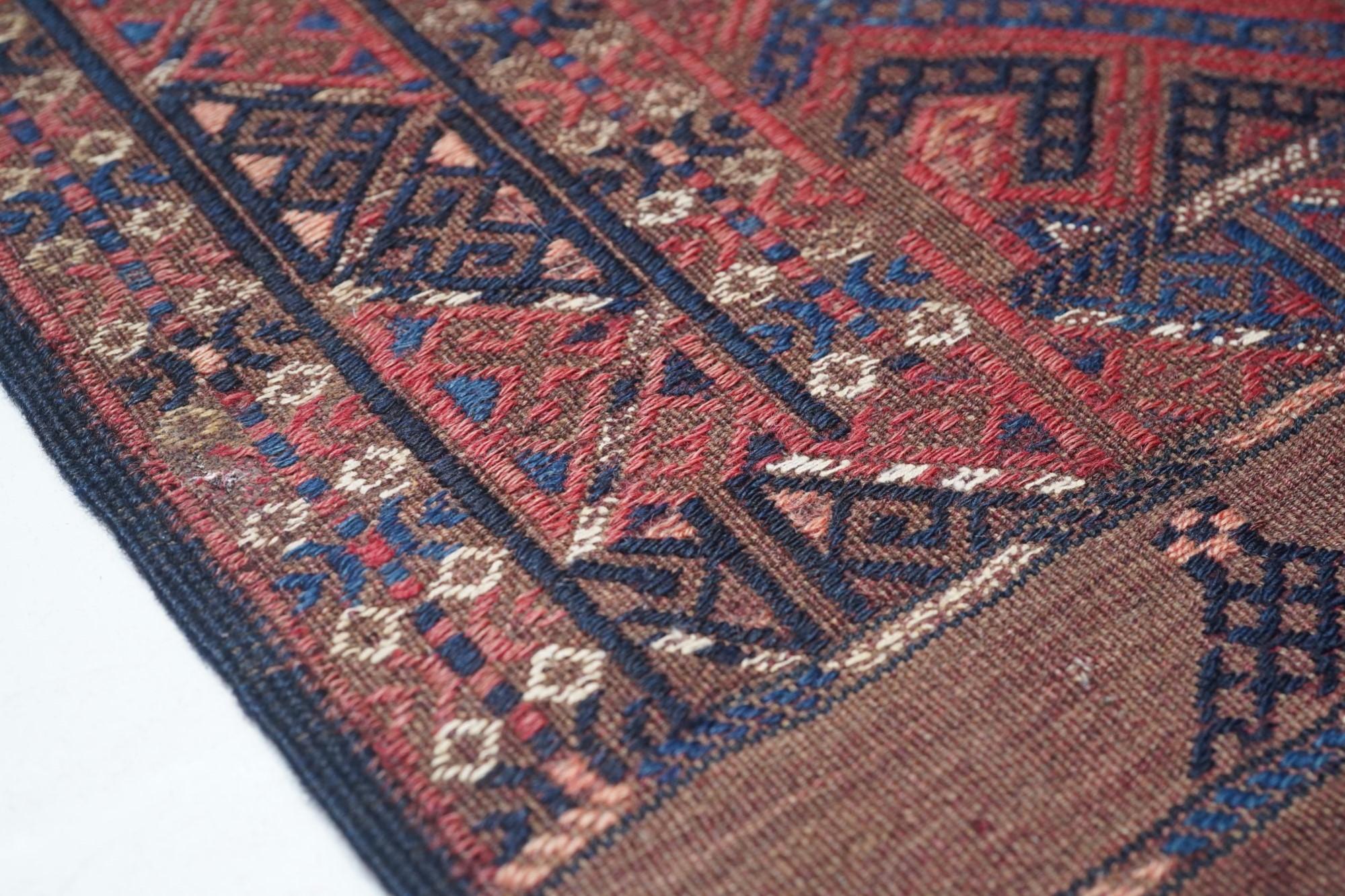 Mid-20th Century Vintage Sumak Rug For Sale