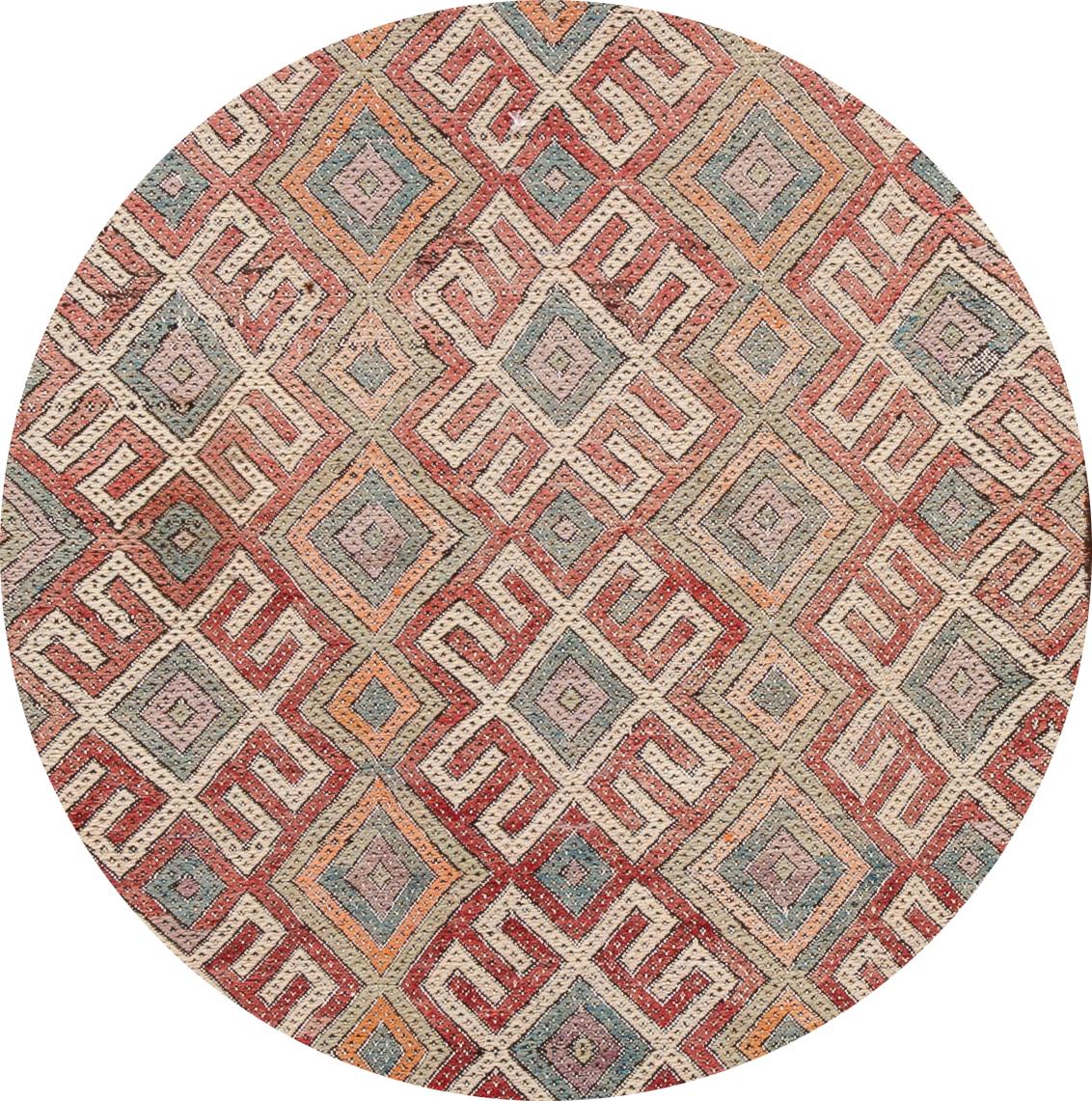 Beautiful vintage Sumakh runner with an all-over multi-color motif. This piece has fine details, great colors, and a beautiful geometric design. It would be the perfect addition to your home.

This rug measures 3' 2