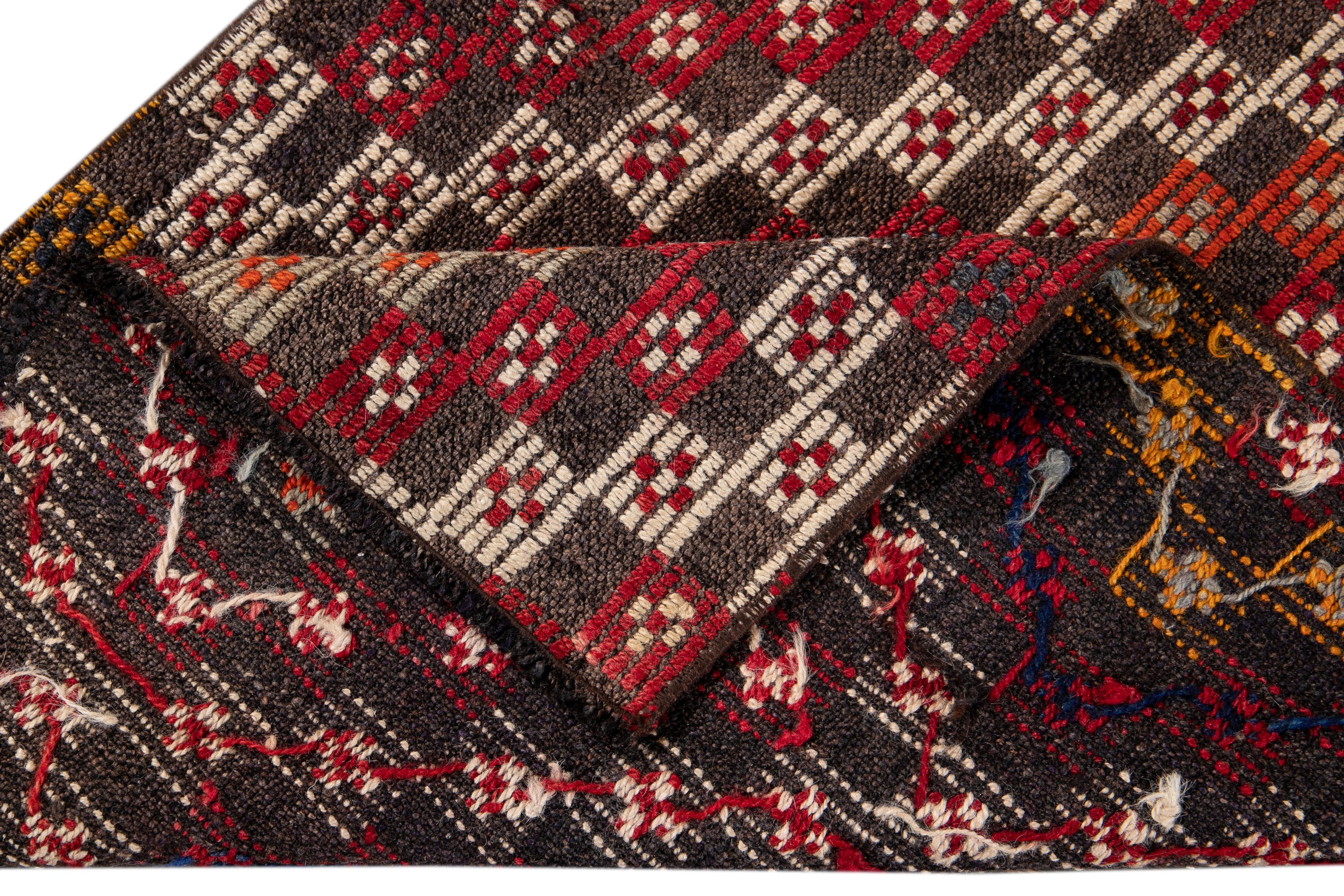 Indian Vintage Sumakh Wool Runner
