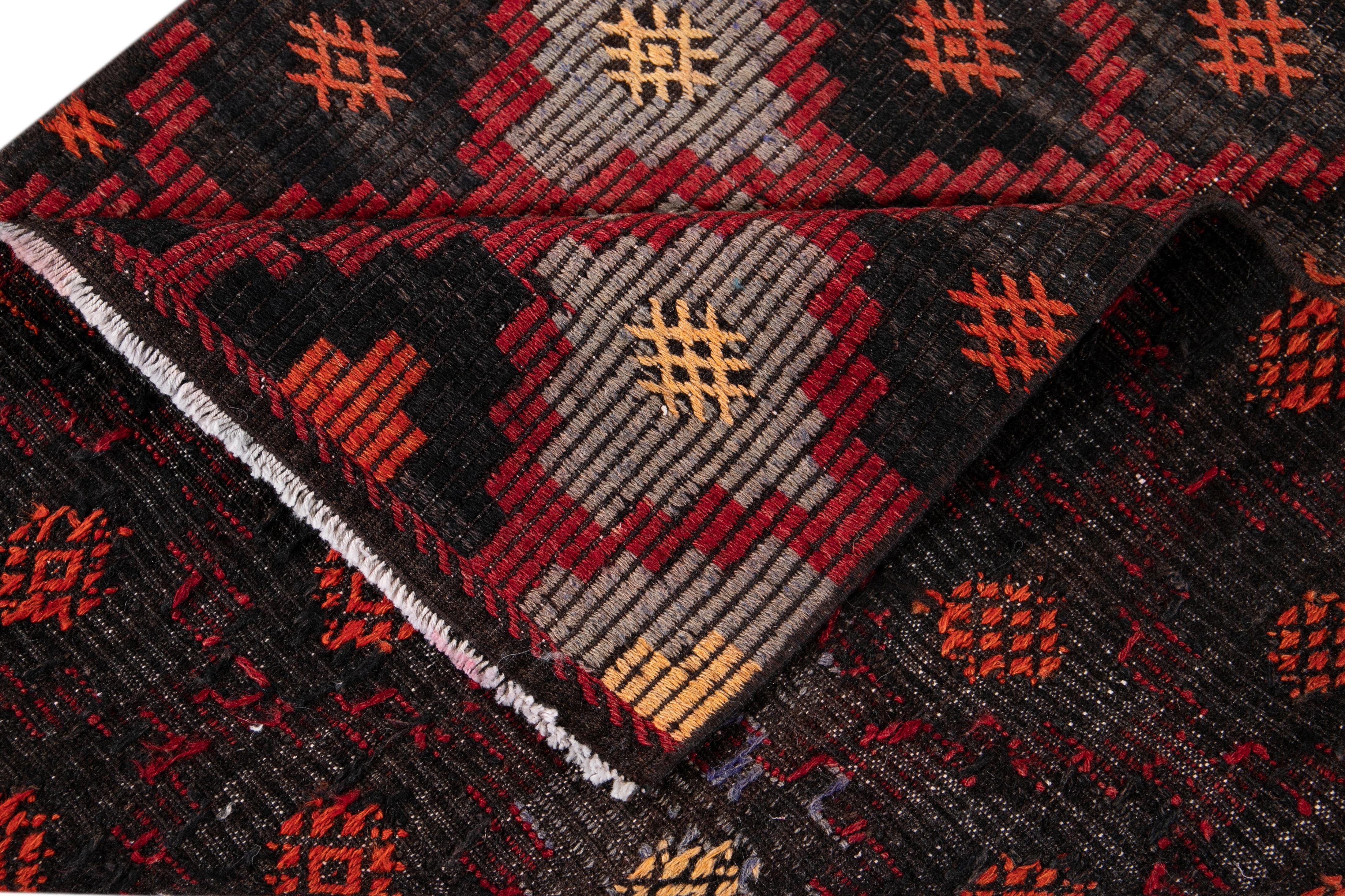 Indian Vintage Sumakh Wool Runner For Sale