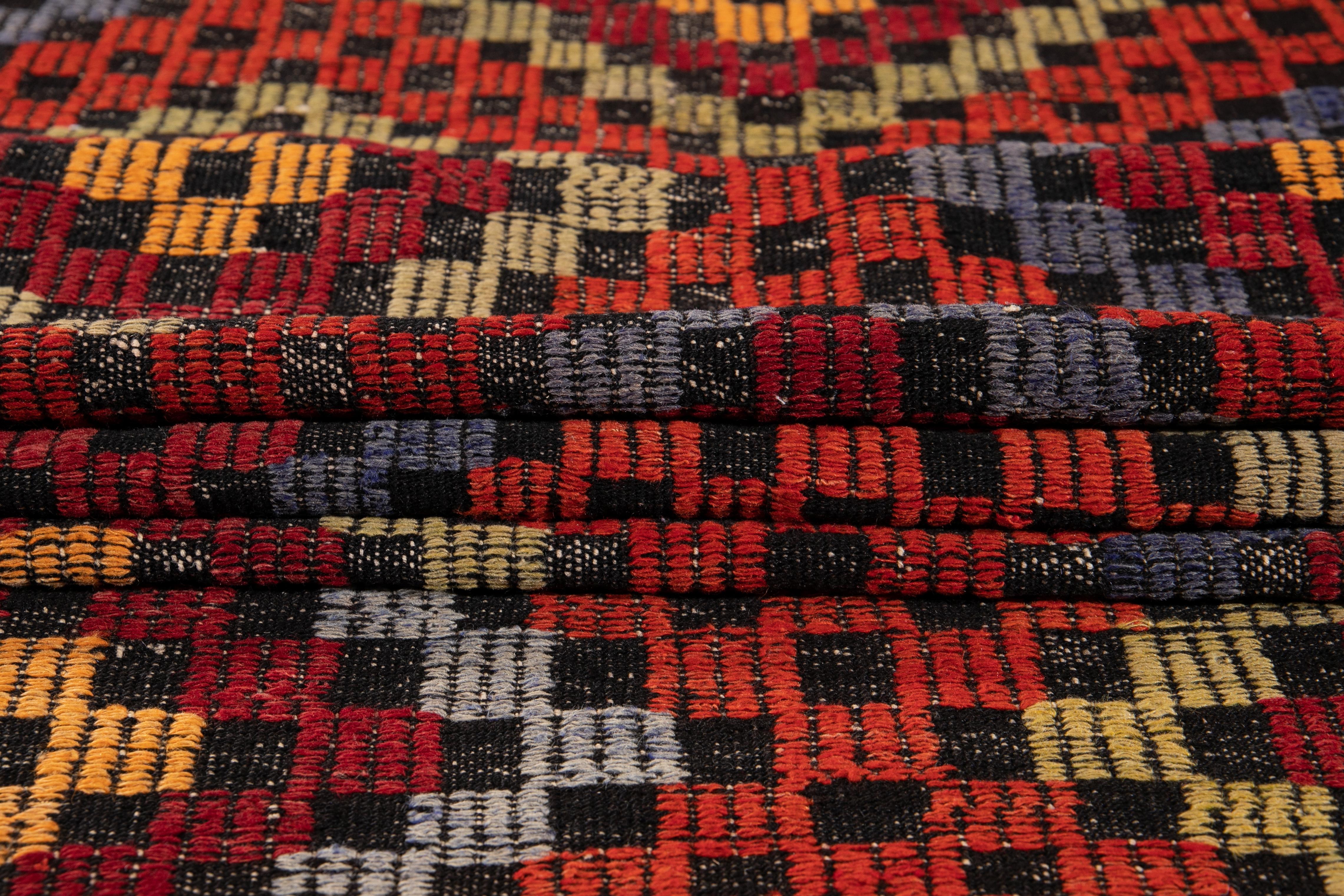 20th Century Vintage Sumakh Wool Runner For Sale