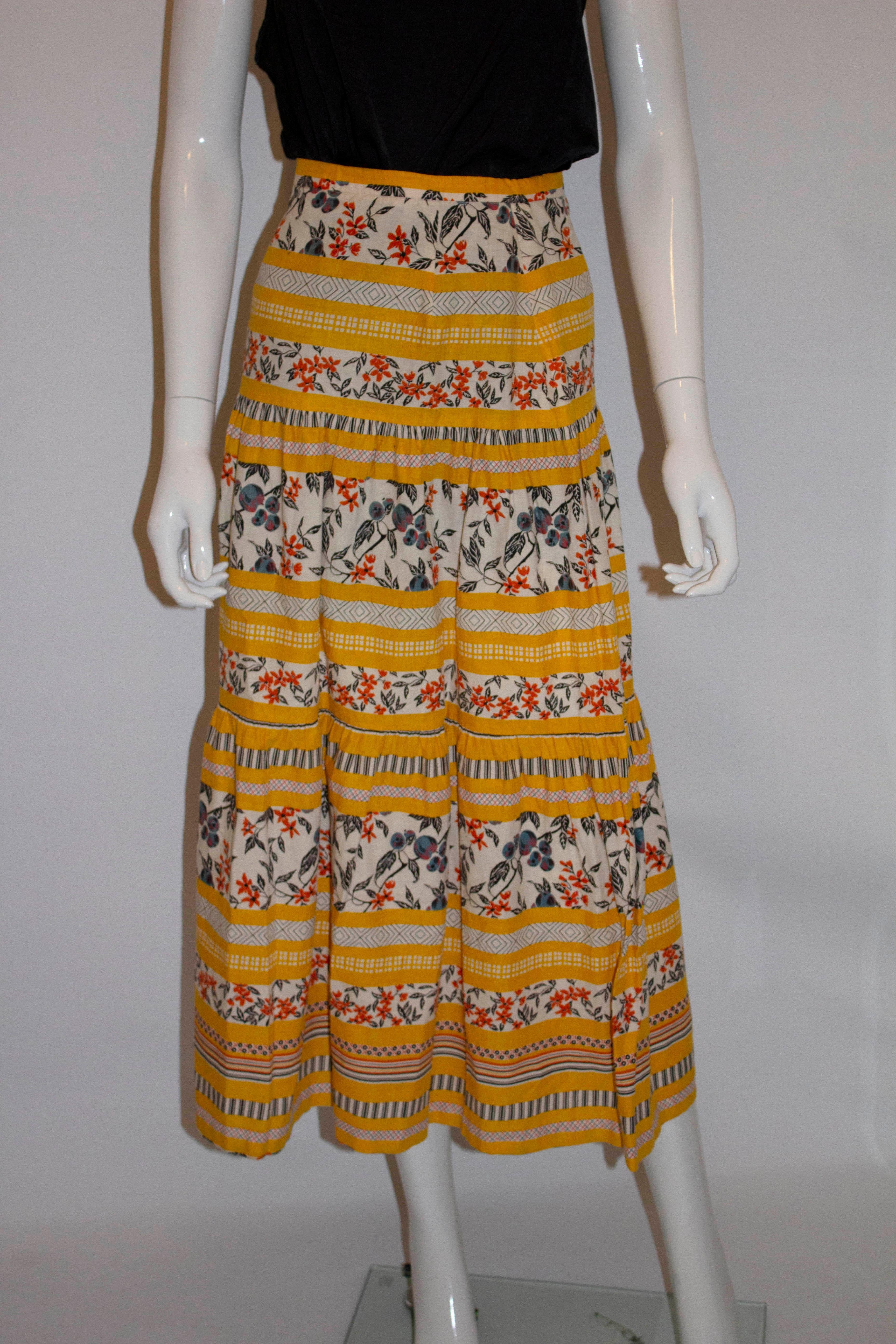 tiered summer skirts