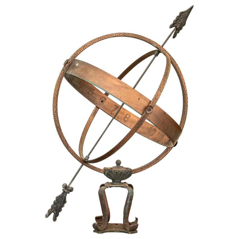 Vintage Sun Clock or Armillary from Denmark