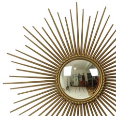 Vintage Sun Mirror Chaty Vallauris XL France 70cm