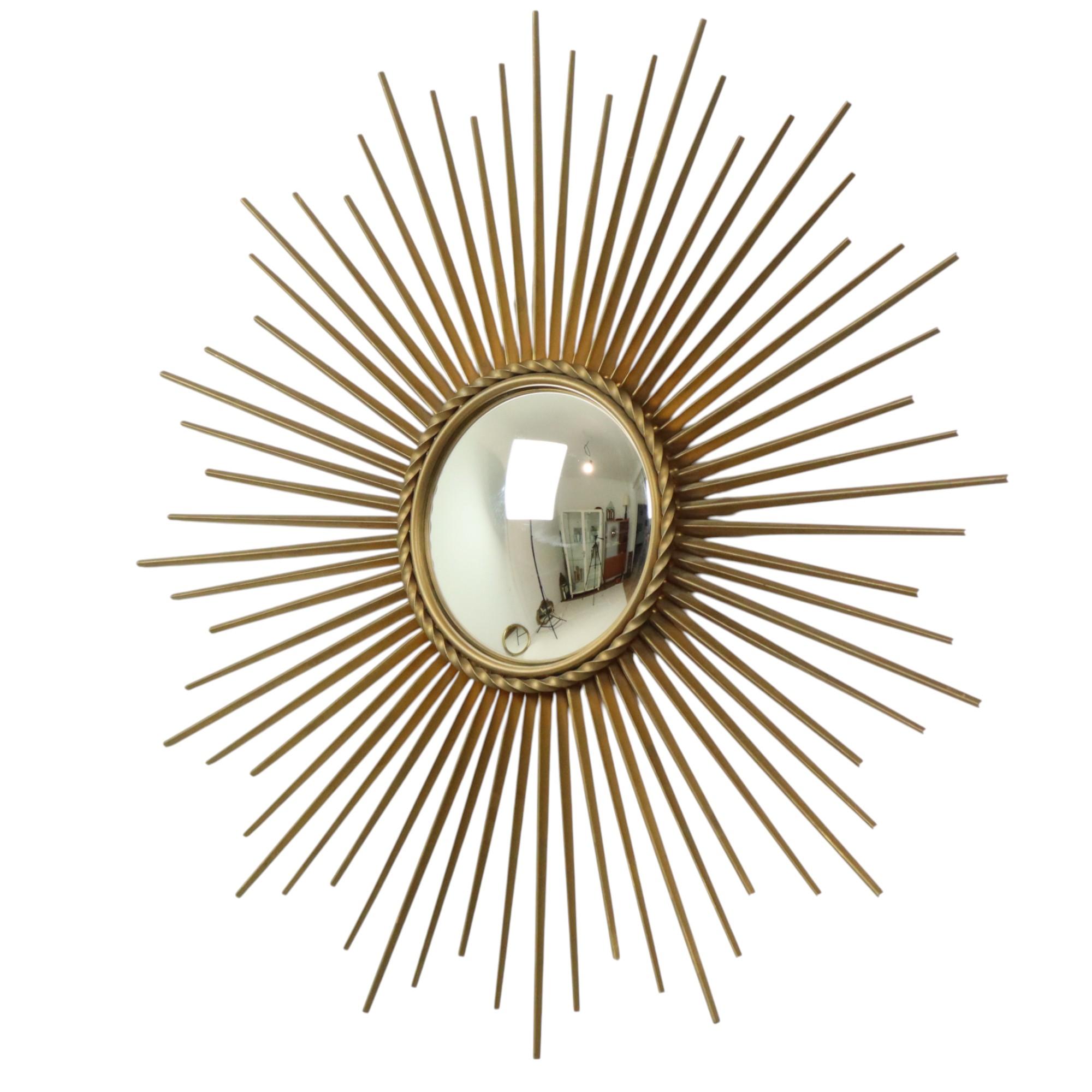 Espejo Sol Vintage Chaty Vallauris XL Francia 70cm siglo XX en venta