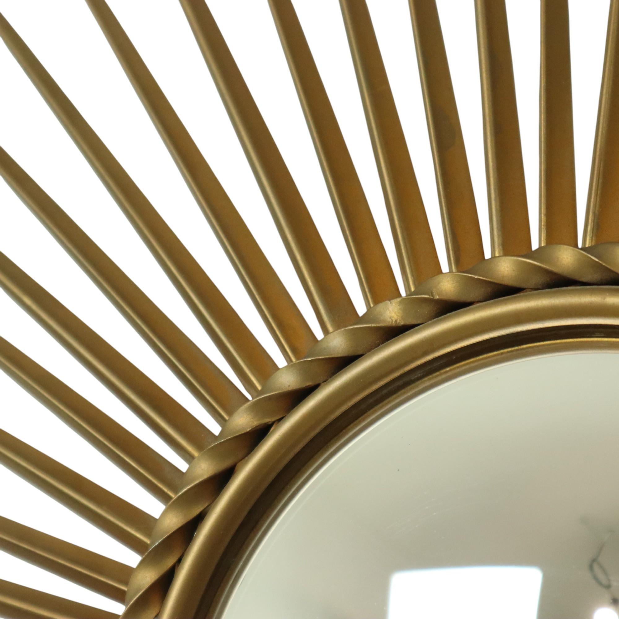 Espejo Sol Vintage Chaty Vallauris XL Francia 70cm en venta 1