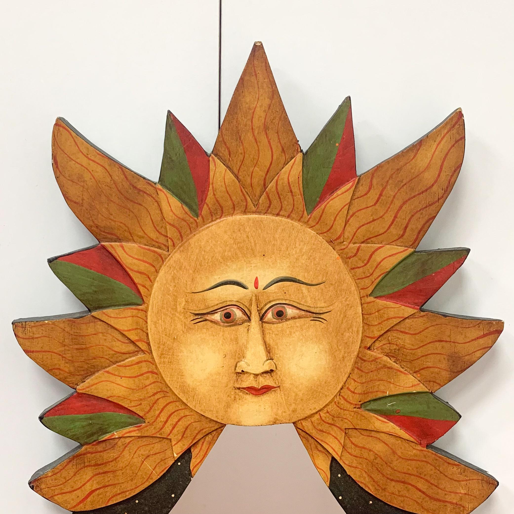 vintage moon mirror