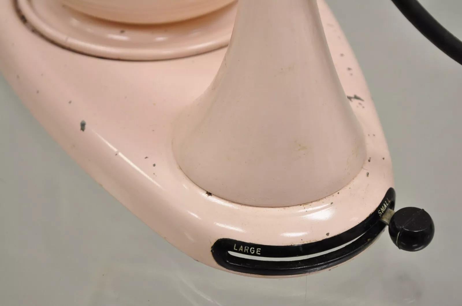 Vintage Sunbeam Mixmaster Pink 10 Speed Electric Mixer With Glass Bowl 2