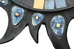 Vintage Sunburst Convex Mirror - Resin And Ceramic Mirror - Sun Mirror