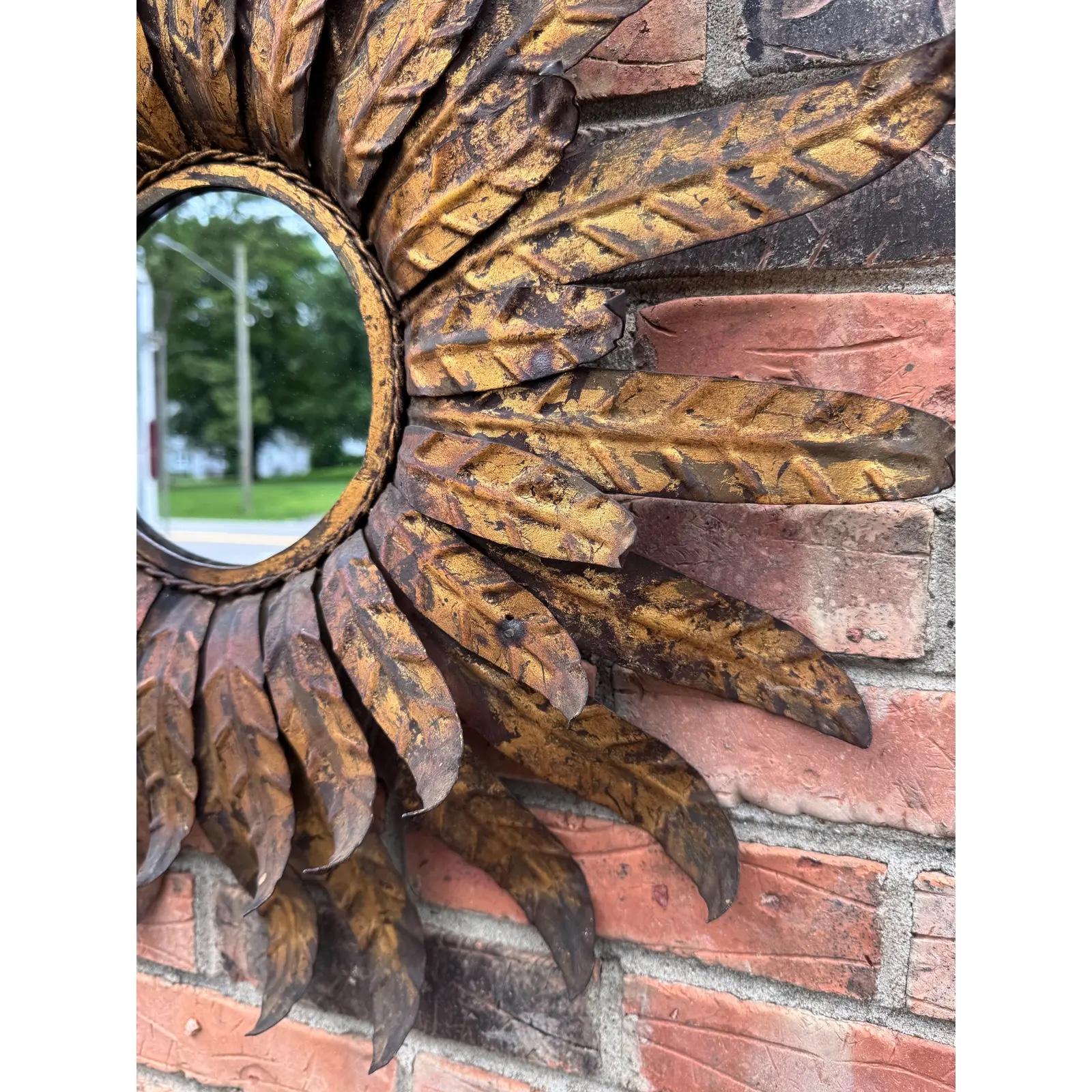 Spagnolo Specchio vintage Sunburst in vendita