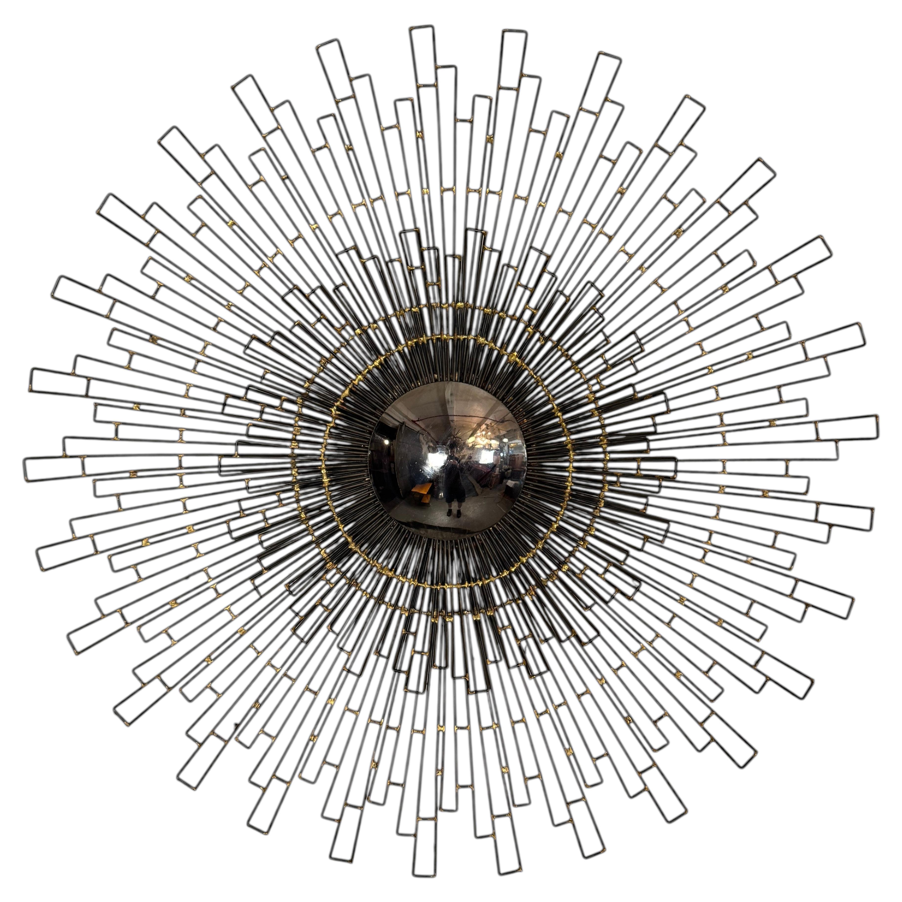 Vintage Sunburst Wall Mirror