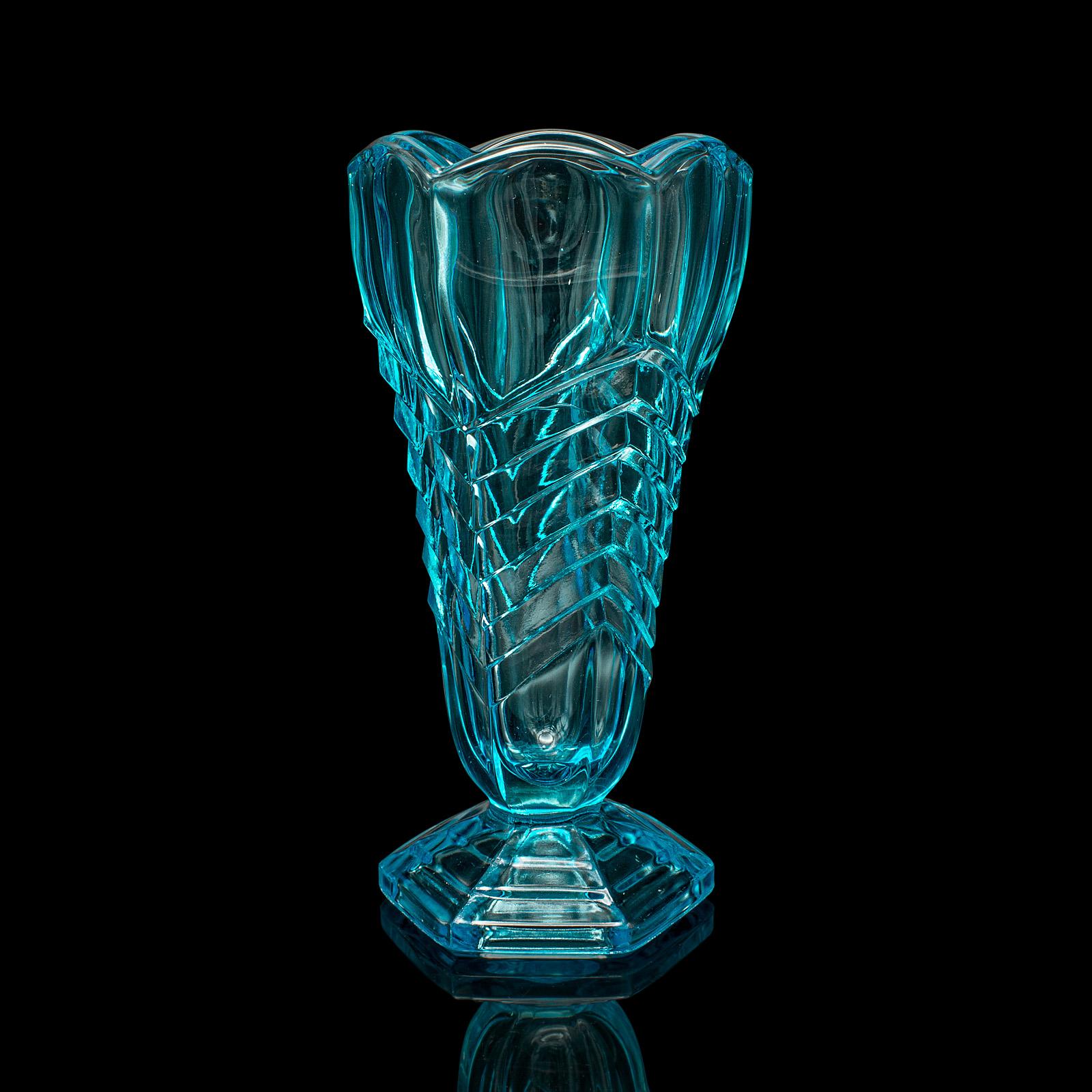 20th Century Vintage Sundae Cup, English, Decorative Dessert Glass, Art Deco, Circa 1930 For Sale