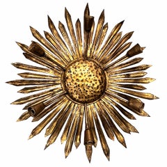 Vintage Sunflower Light Fixture
