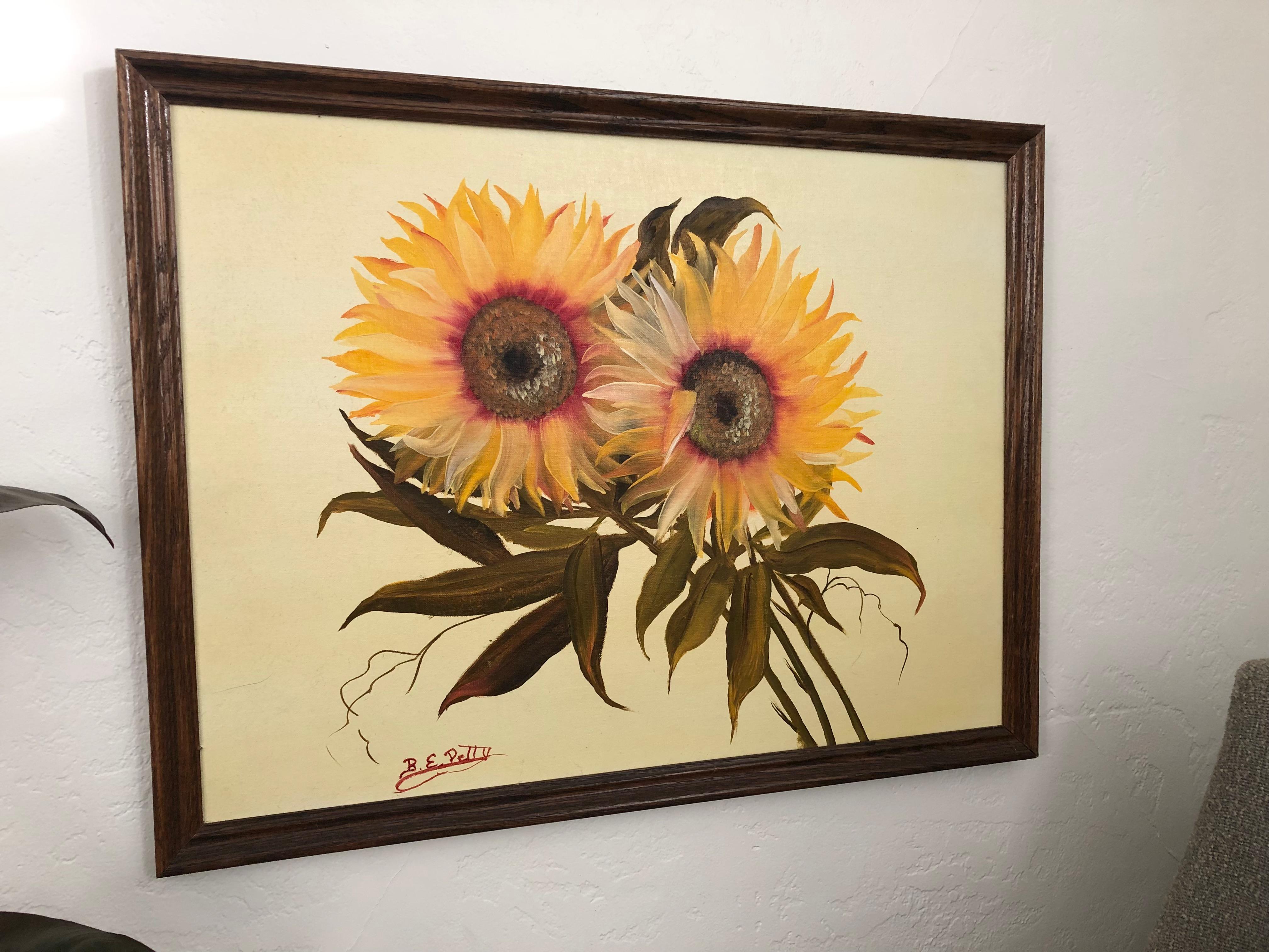 American Classical Vintage Sunflower Oil Painting