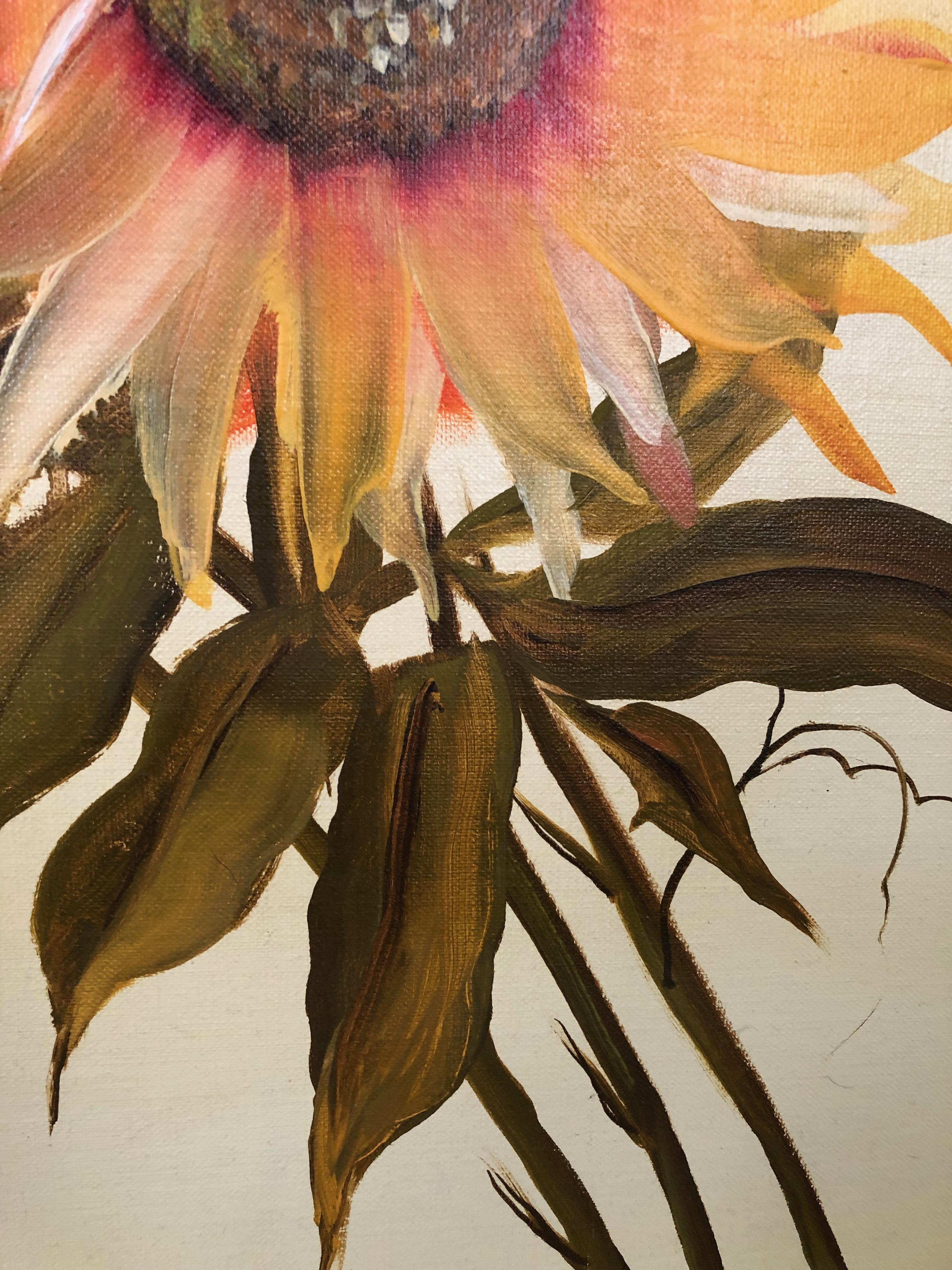 Vintage Sunflower Oil Painting 1