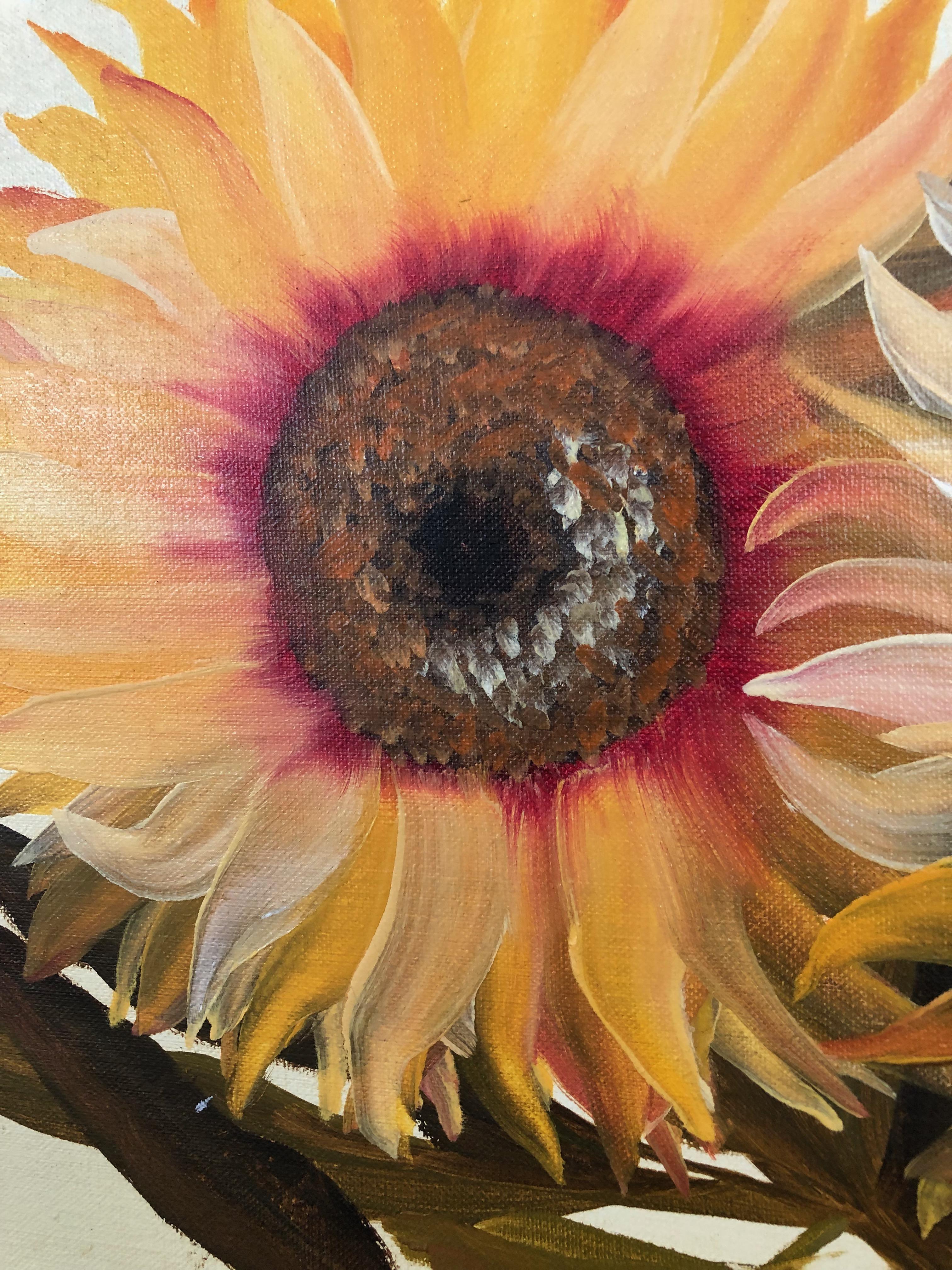 Vintage Sunflower Oil Painting 2