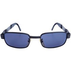 Vintage sunglasses by Lozza, 80s black rectangular designer sunglasses [unworn]