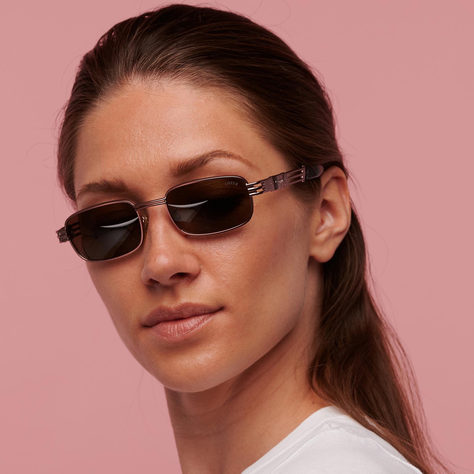 Women's or Men's Vintage sunglasses by Lozza, 80s designer sunglasses [never worn] For Sale