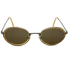 Occhiali da sole vintage di Lozza prodotti in Italia. Occhiali da sole ovali anni '80