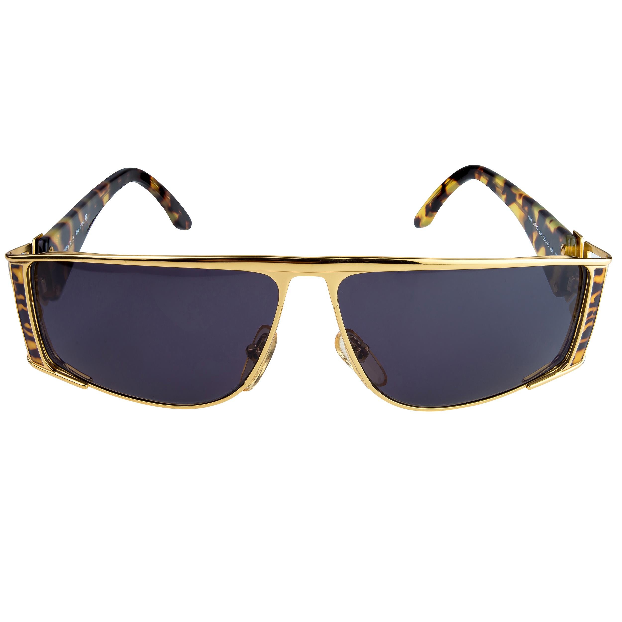 Prince Egon von Furstenberg 80s sunglasses

Before Diane, there was Egon. Egon was a prince from Switzerland and he married Diane and thus made Diane Von Furstenburg a princess. An acclaimed fashion designer, he was a contemporary of Gianni Versace,