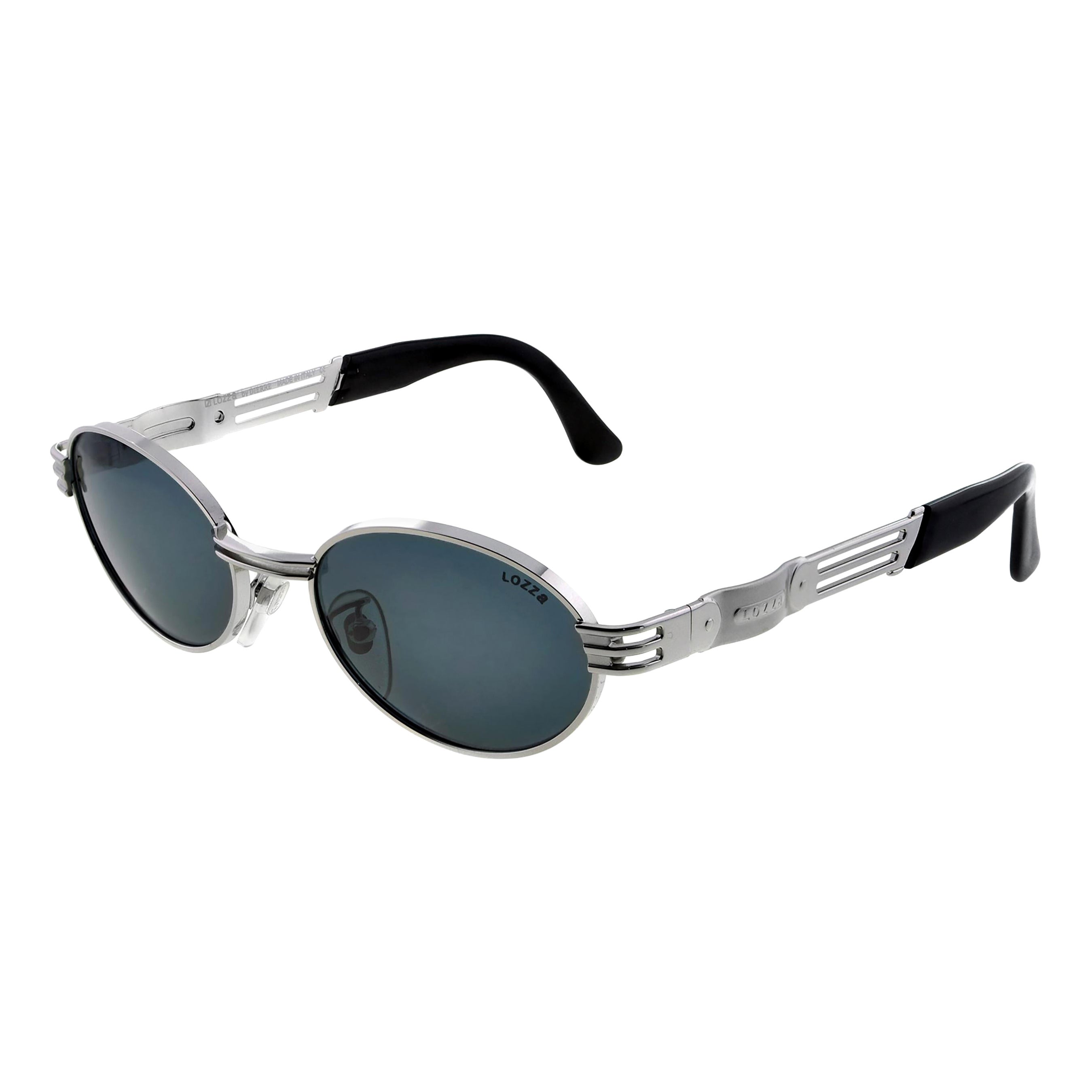 Vintage-Sonnenbrille von Lozza in Italien.  Ovale 80er Sonnenbrille [nie getragen] im Angebot
