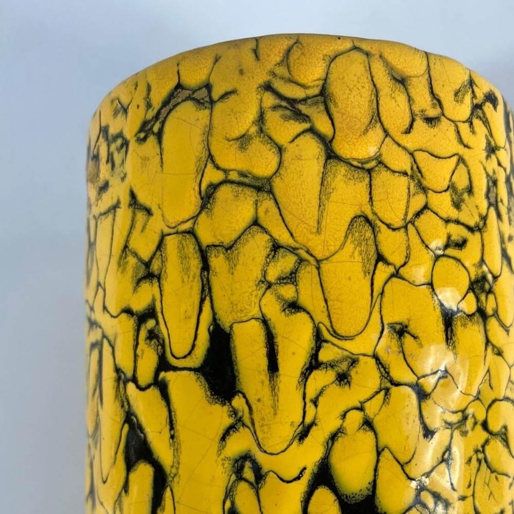 Mid-20th Century Vintage Sunny Yellow Vase from 1970s Europe For Sale