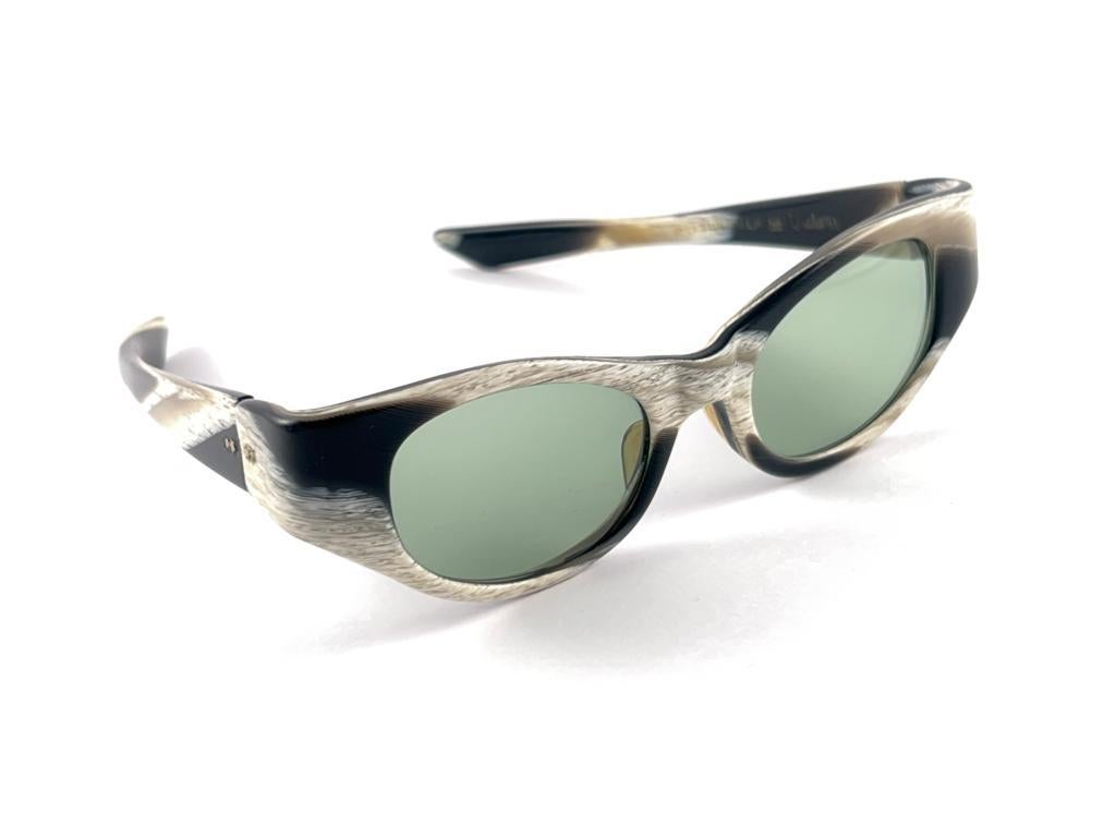 Women's or Men's Vintage Suntimer Victory Cat Eye Made in France 1960 Sunglasses  For Sale
