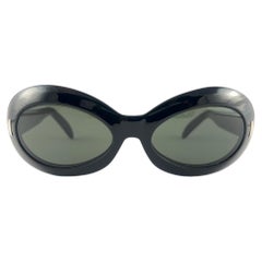 Vintage Suntimer Victory S 583 Black Made in France 1960 Sunglasses 