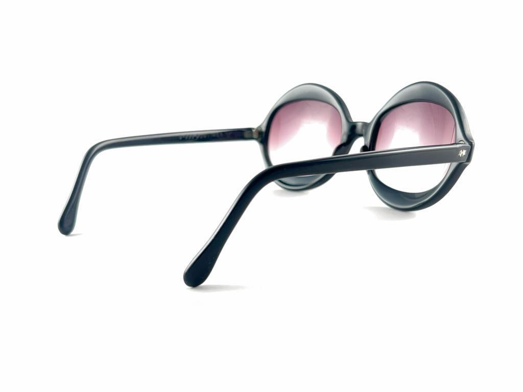 Vintage Suntimer Victory S 655 Black Made in France 1960's Sunglasses  For Sale 2