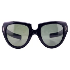 Occhiali da sole vintage Suntimer Victory S607 Black 1960 Made in France