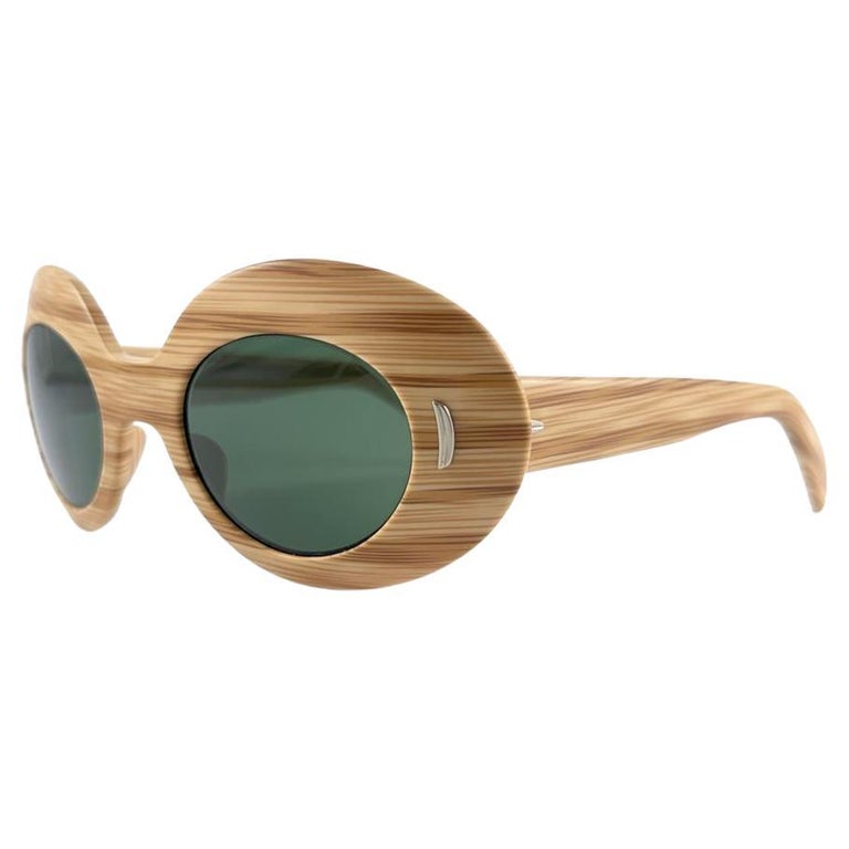 Vintage 1960\'s Suntimer Victory Sunglasses S-583 Skimo France Orange Striped Suntimer Victory S583 Skimo Style France Vintage Sunglasses  main image 3