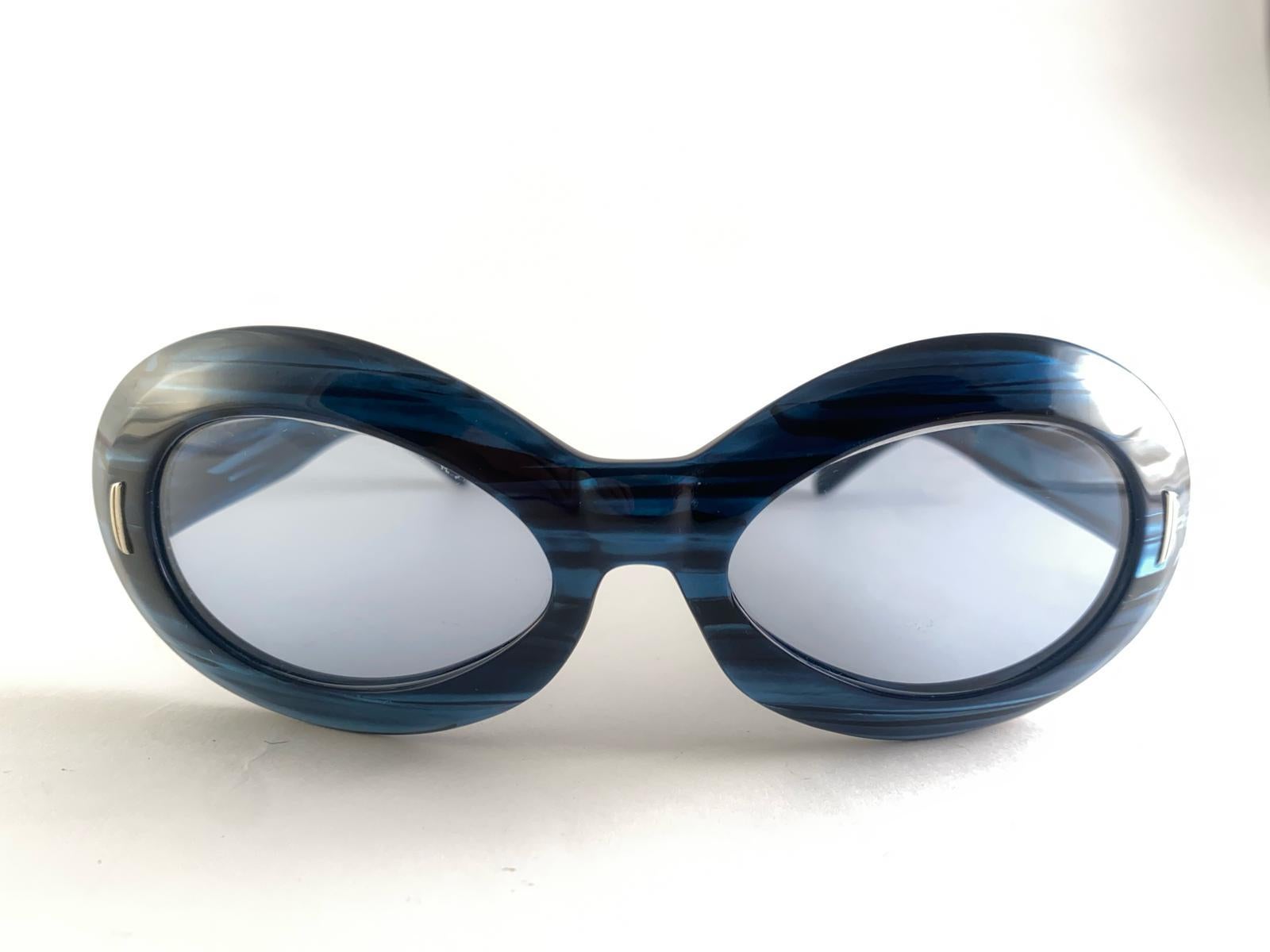 Vintage Suntimer Victory Suntimer Blaue Vintage-Sonnenbrille, hergestellt in Frankreich 1960 im Zustand „Hervorragend“ im Angebot in Baleares, Baleares