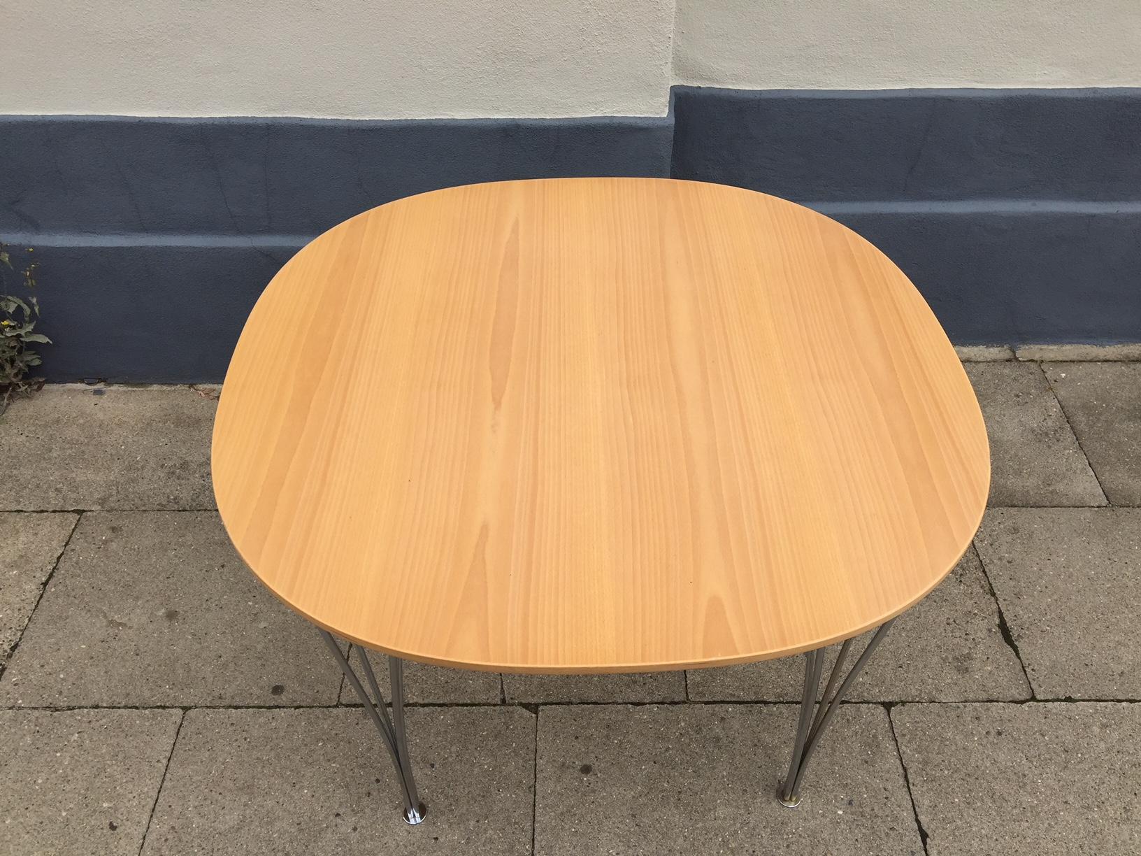 Table de salle à manger vintage spectaculaire par Piet Hein & Bruno Mathsson, Fritz Hansen Bon état - En vente à Esbjerg, DK