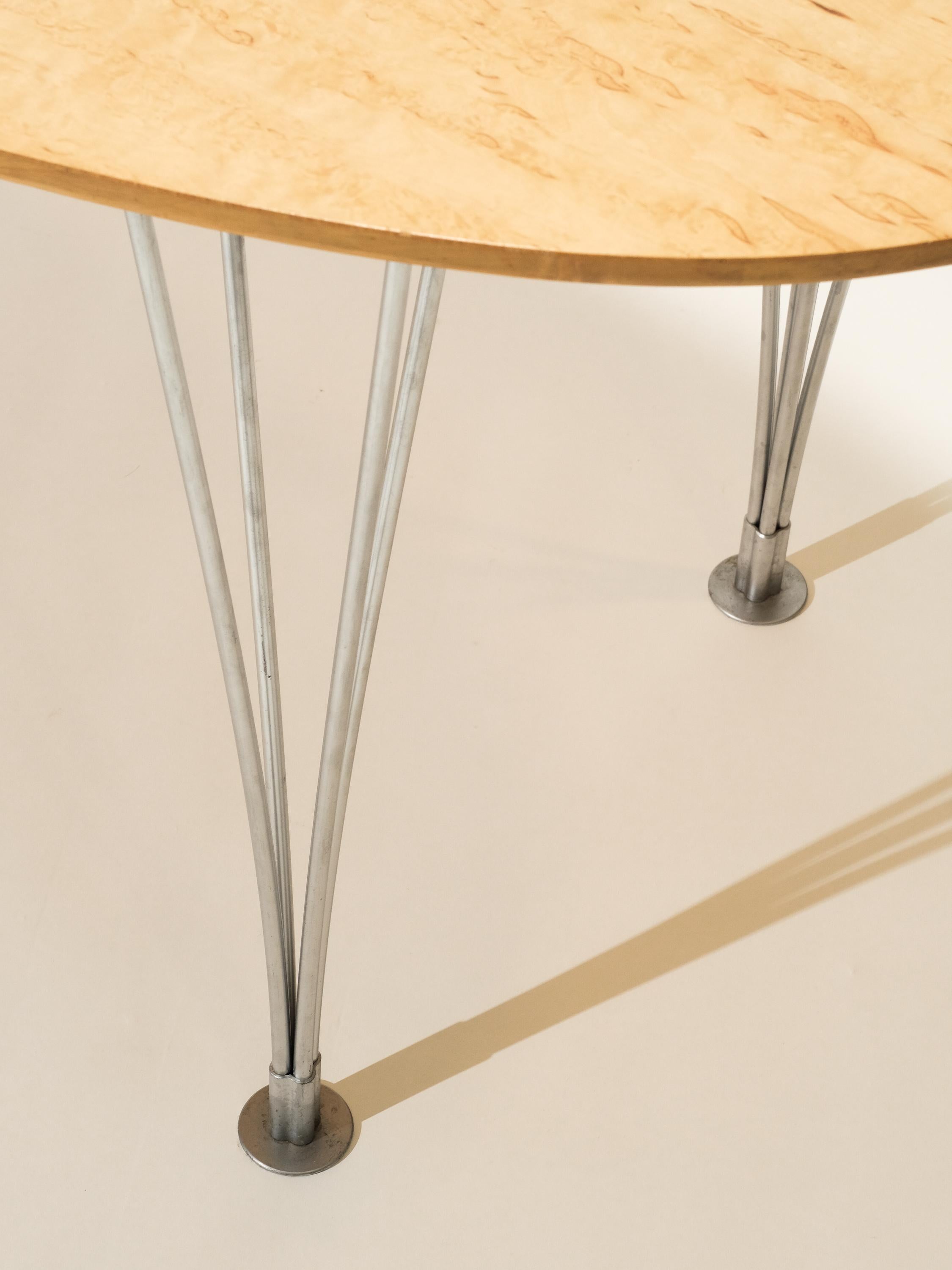 Late 20th Century Vintage Super Ellipse Dining Table by Bruno Mathsson in Masur Birch For Sale