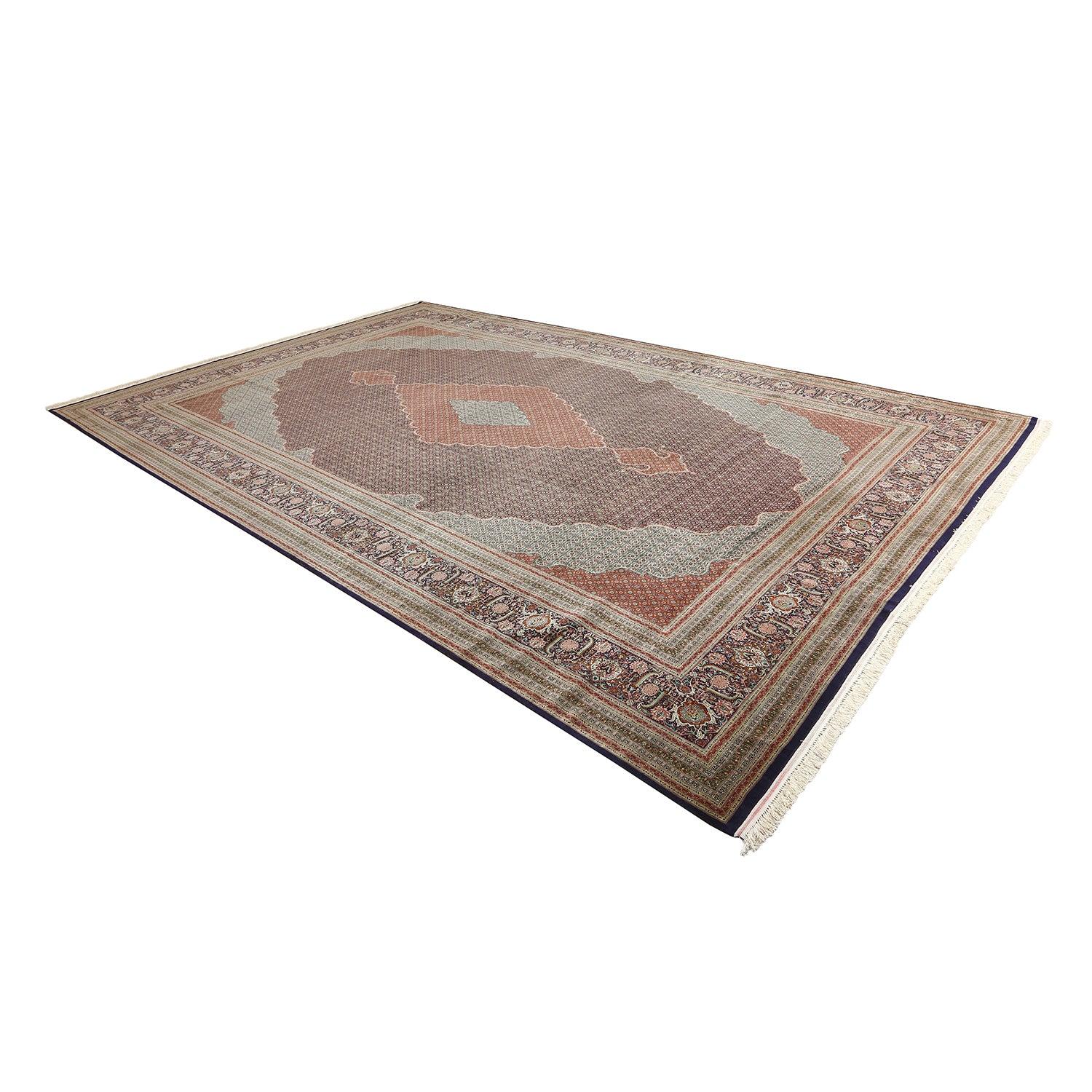 Persiano Tappeto vintage Tabriz Akbari persiano super fine - Dimensioni: 19'8 X 12'10 in vendita