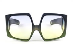 Vintage Super Rare Christian Dior Optyl Translucent D01 Green 1970'S Sunglasses
